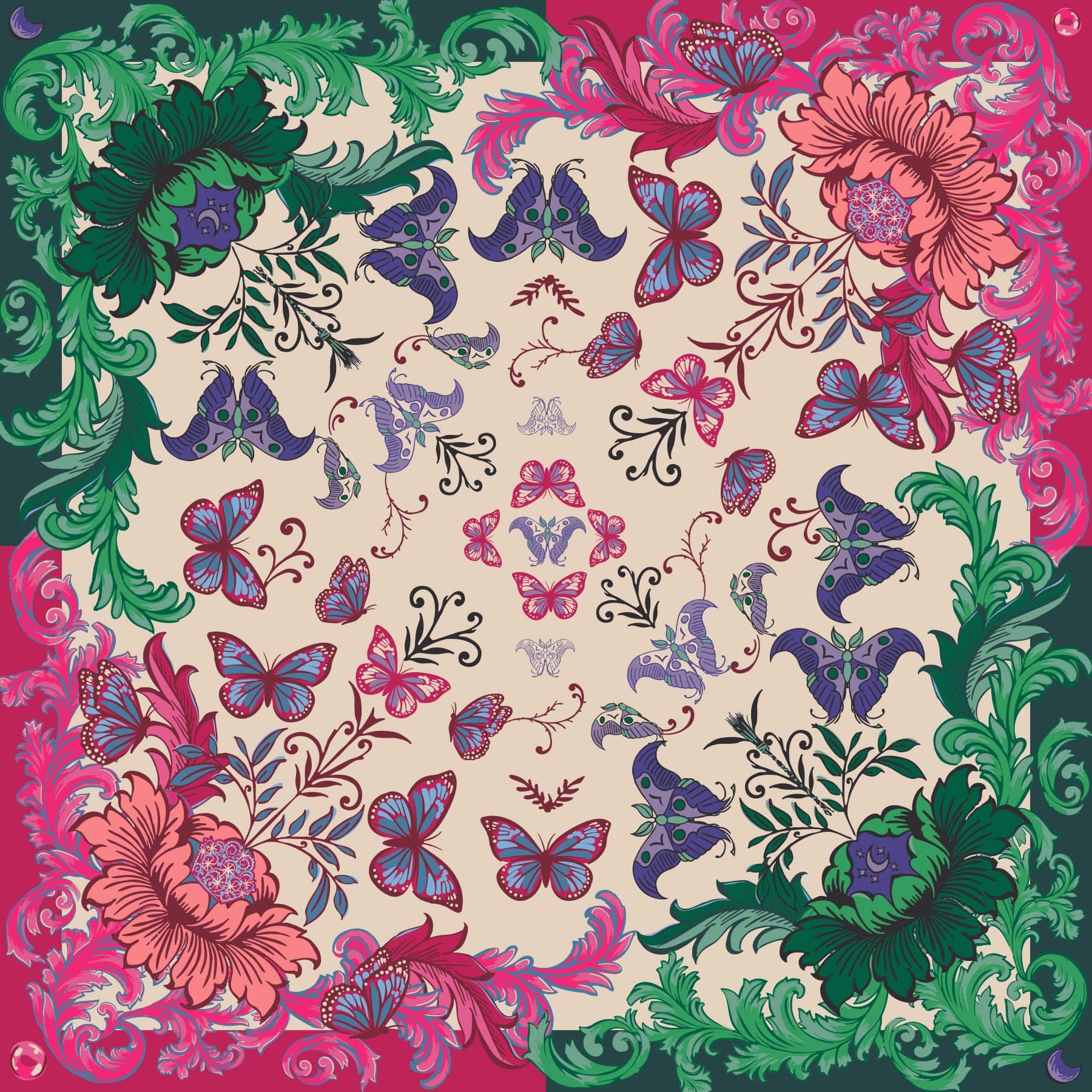 Wicked Square Silk Scarf
