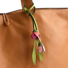 Pink Tulips Bag Charm